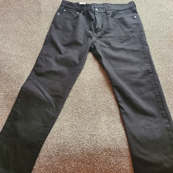 Red tab/ Blank Tab Levi's Mens 502 Black Taper Jeans 36x30 With Tags casual - Picture 2 of 16